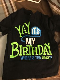 Boys Size 3T Birthday Shirt