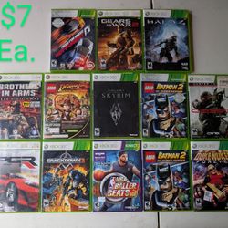 Xbox 360 Games $7 Each