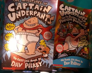 Captain underpants books 2 for $10
