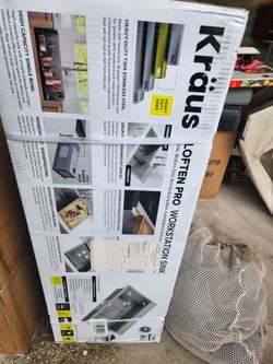 Kraus loften pro workstation sink