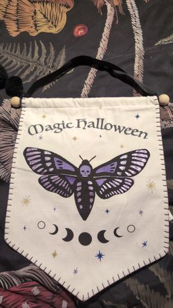 Halloween Death Moth Hanging Sign  Pick Up Only Please 