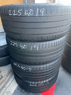 225-40-19 all four tires 🔥🔥🔥🔥🔥