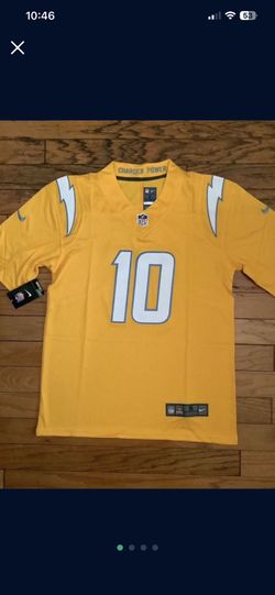 Los Angeles Chargers Justin Herbert #10 Jersey Yellow Sale Gold