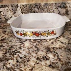 Vintage Spice Of Life Corning Ware Casserole Dish,  No Lid