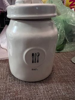 Rae Dunn Artisan Collection EAT Canister by Magenta