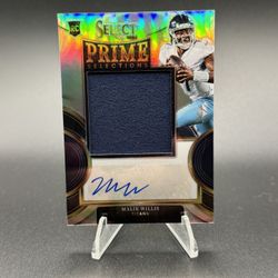 2022 Panini Select - Prime Selections Signatures Malik Willis Silver RC Auto /99