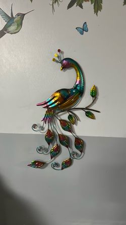 Peacock wall decor