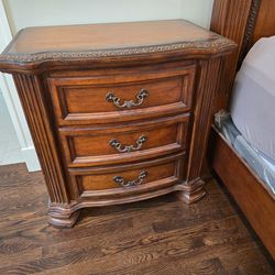 King size bed with night stands and mattress