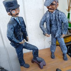 18" Railroad Engineers Statue 