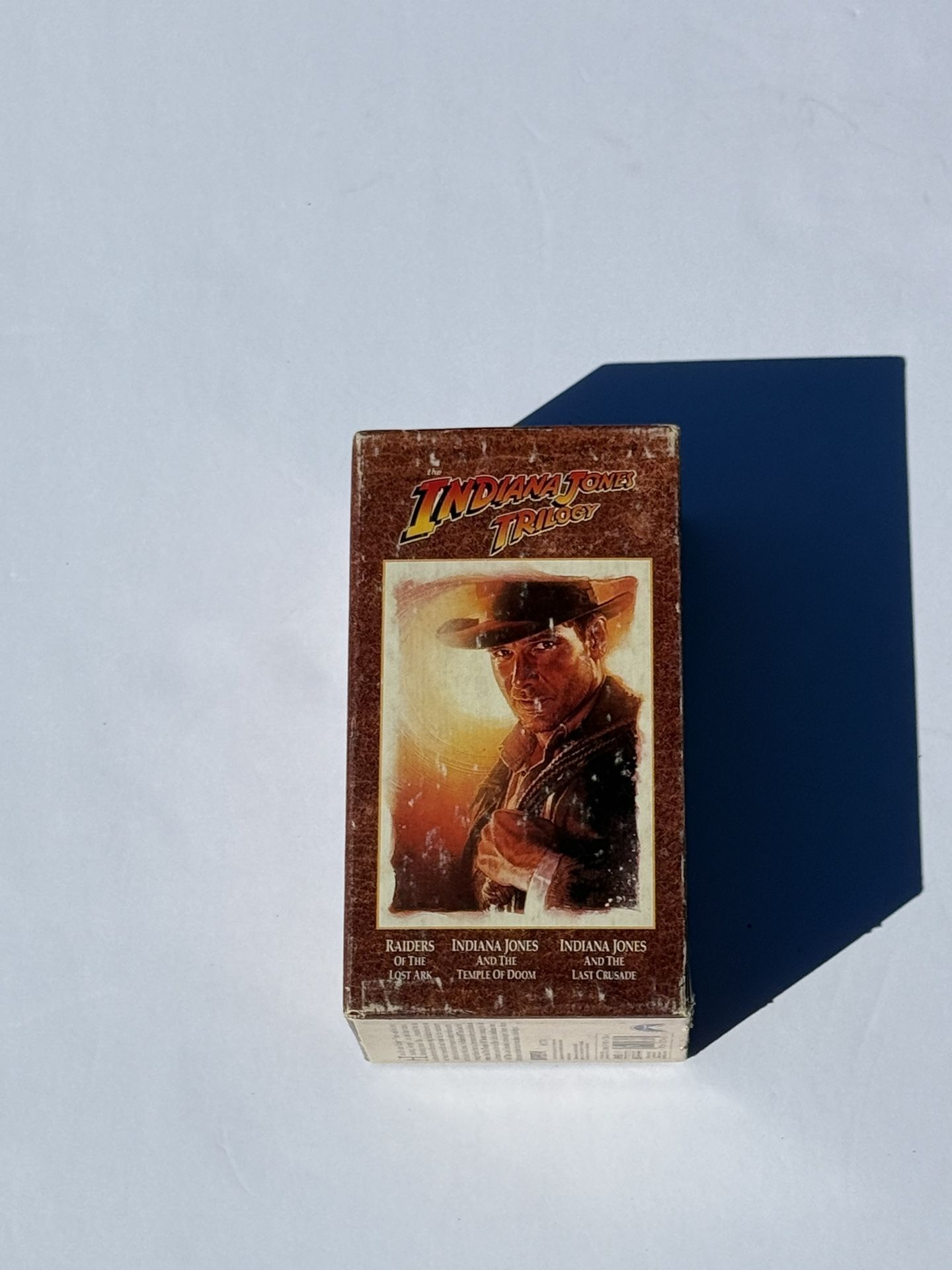 Indiana Jones Trilogy VHS, Raiders of the Lost Ark, Temple of Doom, Last Crusade