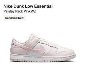 Nike Dunk Low Pink Paisley 