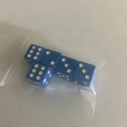 5 Blue Dice