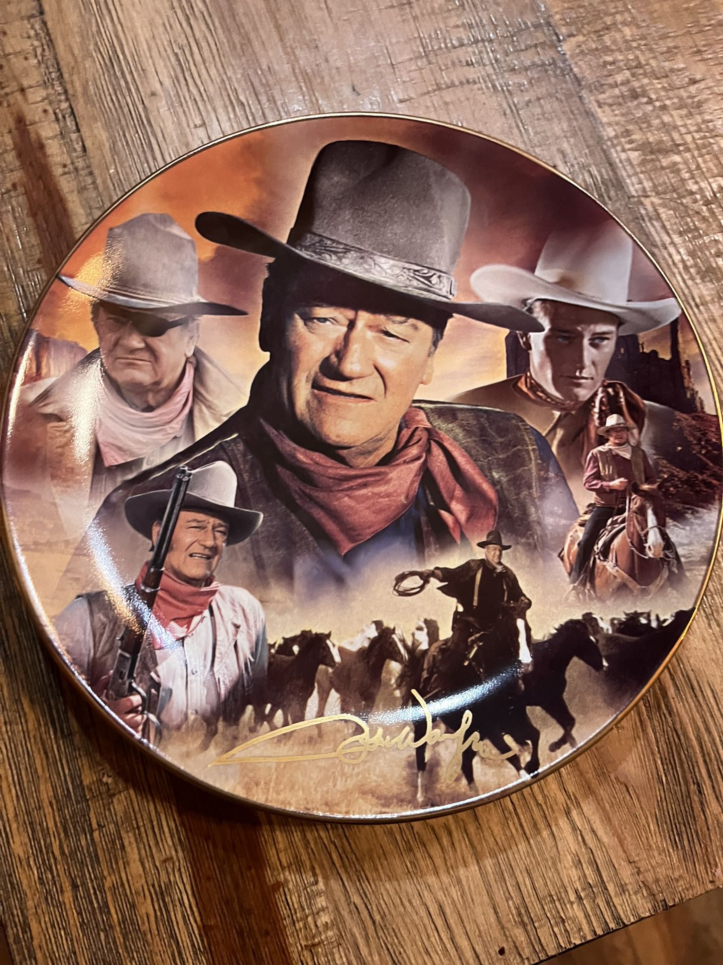 John Wayne Collectors Plate