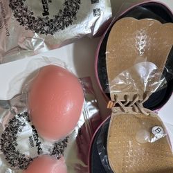 Brand New Sticky Bra / NuBra Set w/ Travel Case