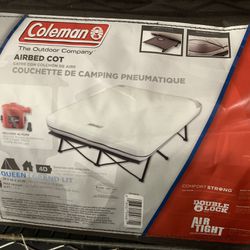 Coleman Queen Sized Air bed Folding Cot