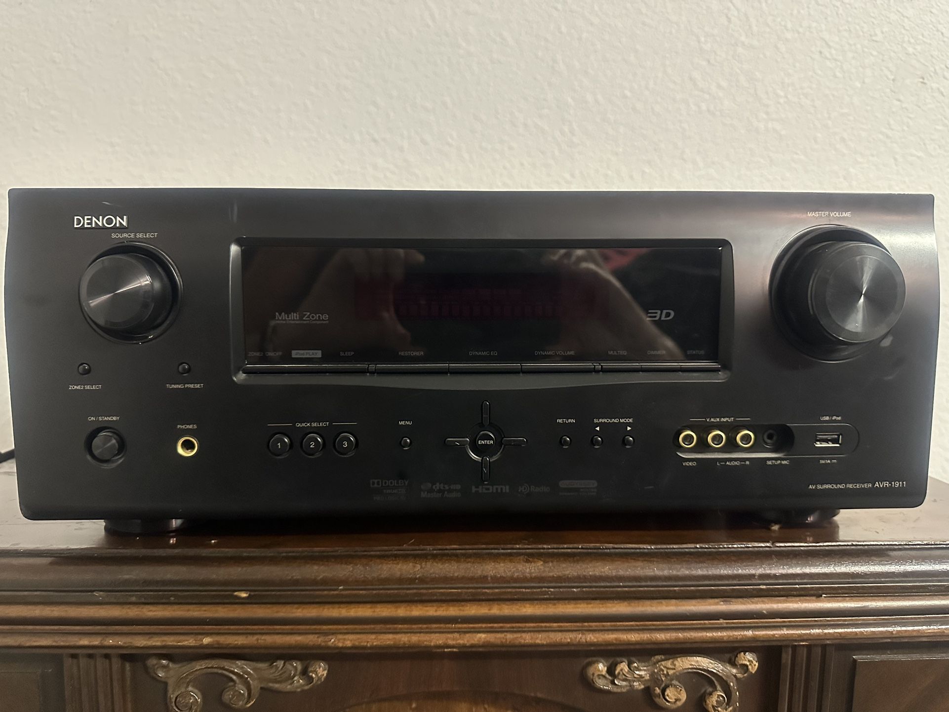 Denon  Receiver AVR-1911 7.1 Ch. 90W HD AV 