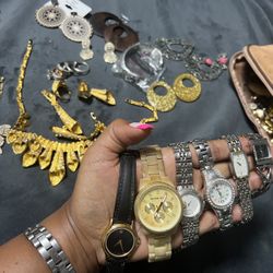 Bag of Watches & Jewelry 