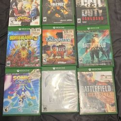 9 xbox one games (description)