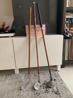 Antique Hickory Shaft Golf Clubs - 1920s/30s Windsor Putter & Pro-Made Niblick