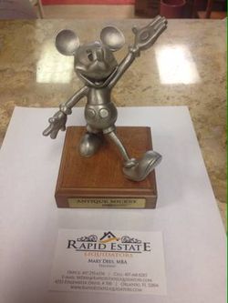 Disney's " Antique Mickey 1931 Pewter figurine