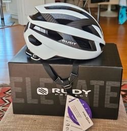 New Rudy Project Rebel Carbon Helmet - Size S/M (White Matte)