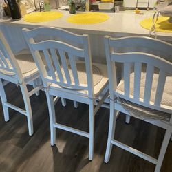 White Barstools 