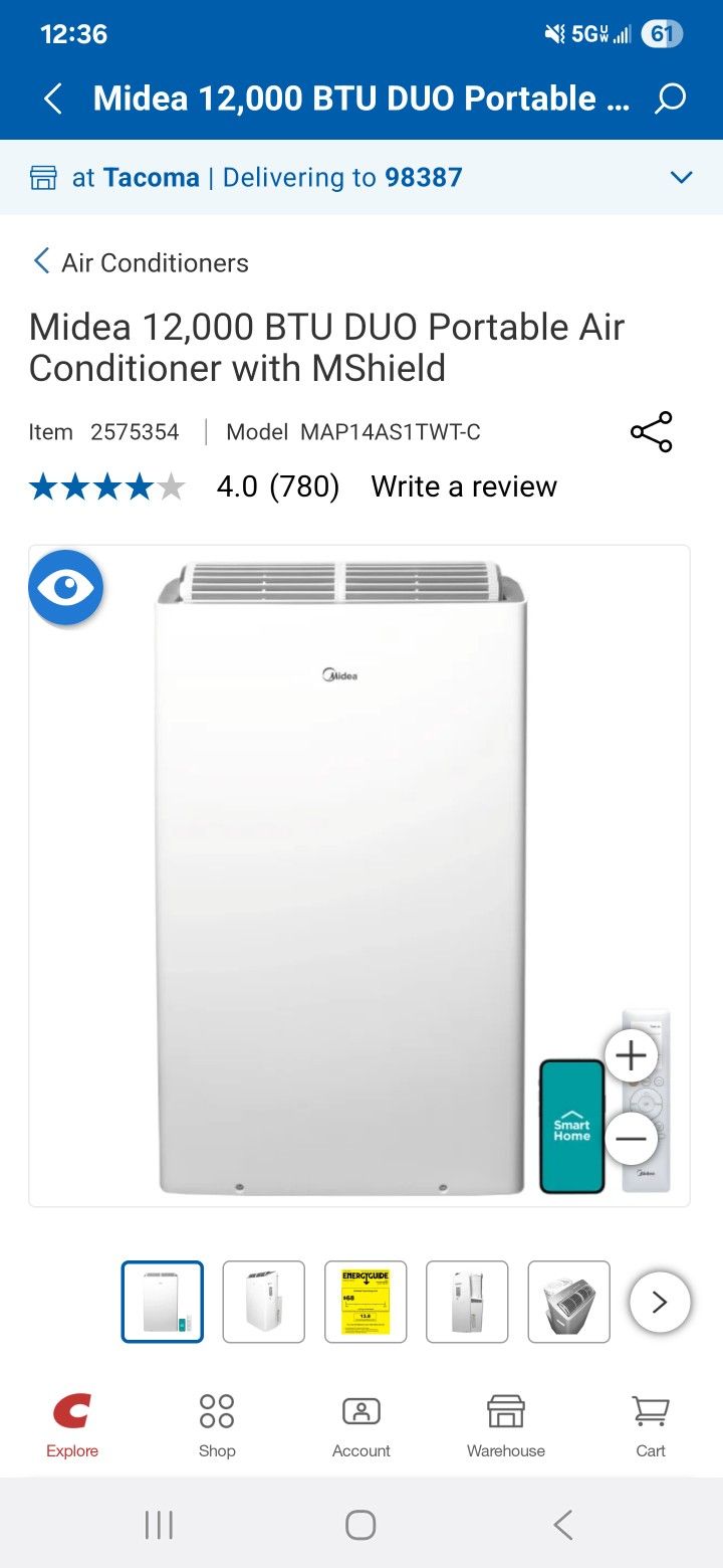 Midea 12,000 BTU air Conditioner