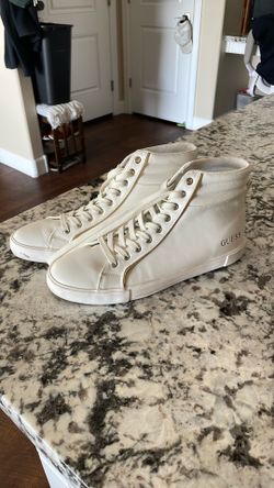 GUESS Men’s Size 11 High Top Casual Sneakers – White