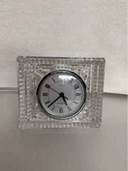 reloj de escritorio cristal