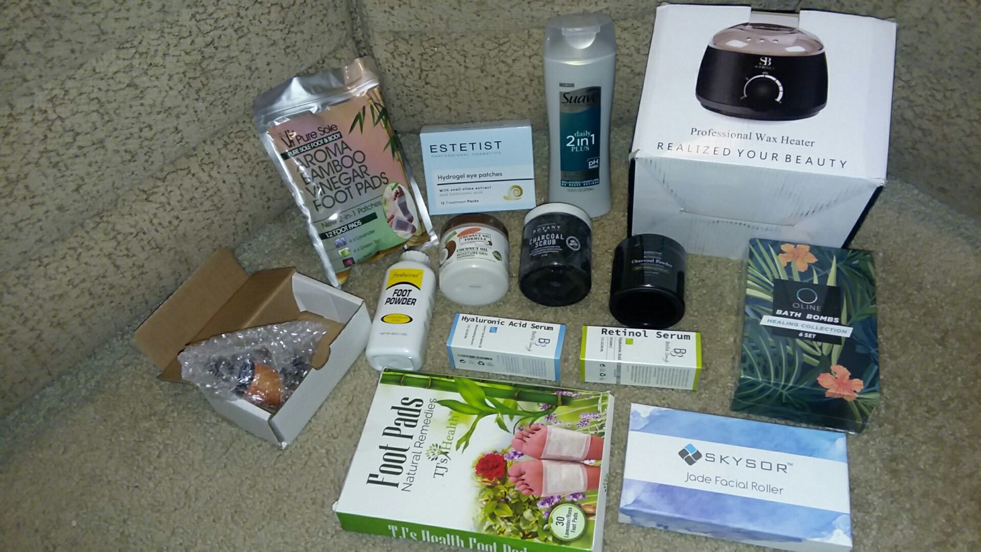 Lot of brand new beauty supplies including professional wax heater. ALL brand new.