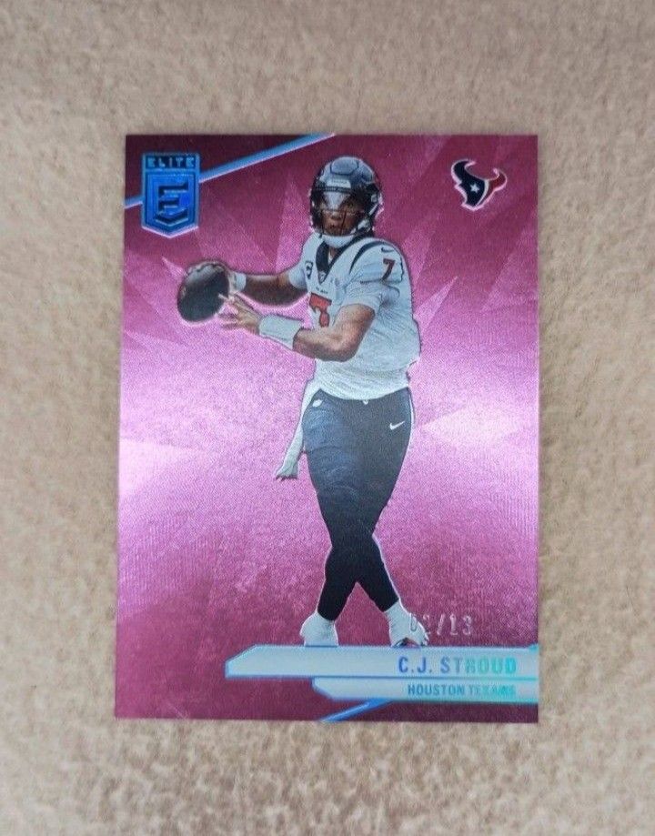 2024 CJ Stroud Donruss Elite Pink Fotl 02/13
