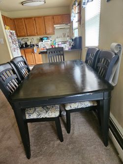 Dining room table and chairs