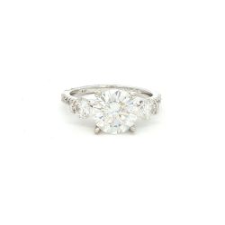 Ladies 2.75ctw Moissanite 14k White Gold Engagement Ring Size 6 11056097