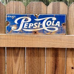 Porcelain Advertising Sign Pepsi-Cola 12In