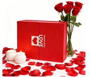 Eternal Red Artificial Roses Gift Set – 24 Roses – New