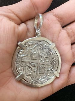 Atocha Big silver coin pendant