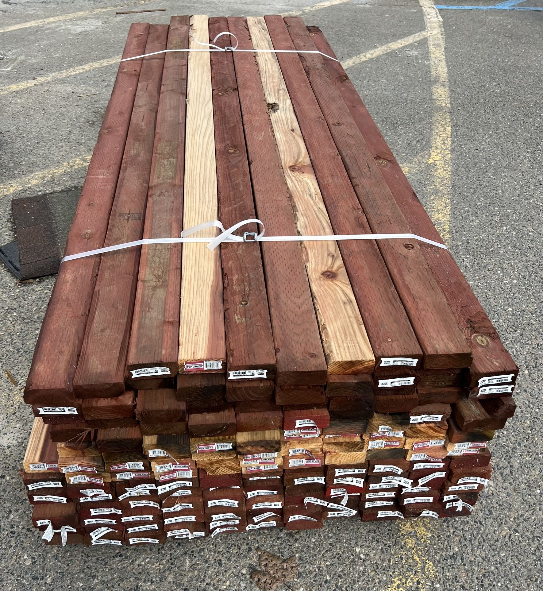 2x4x8 Pressure Treated Redwood Lumber, Fence