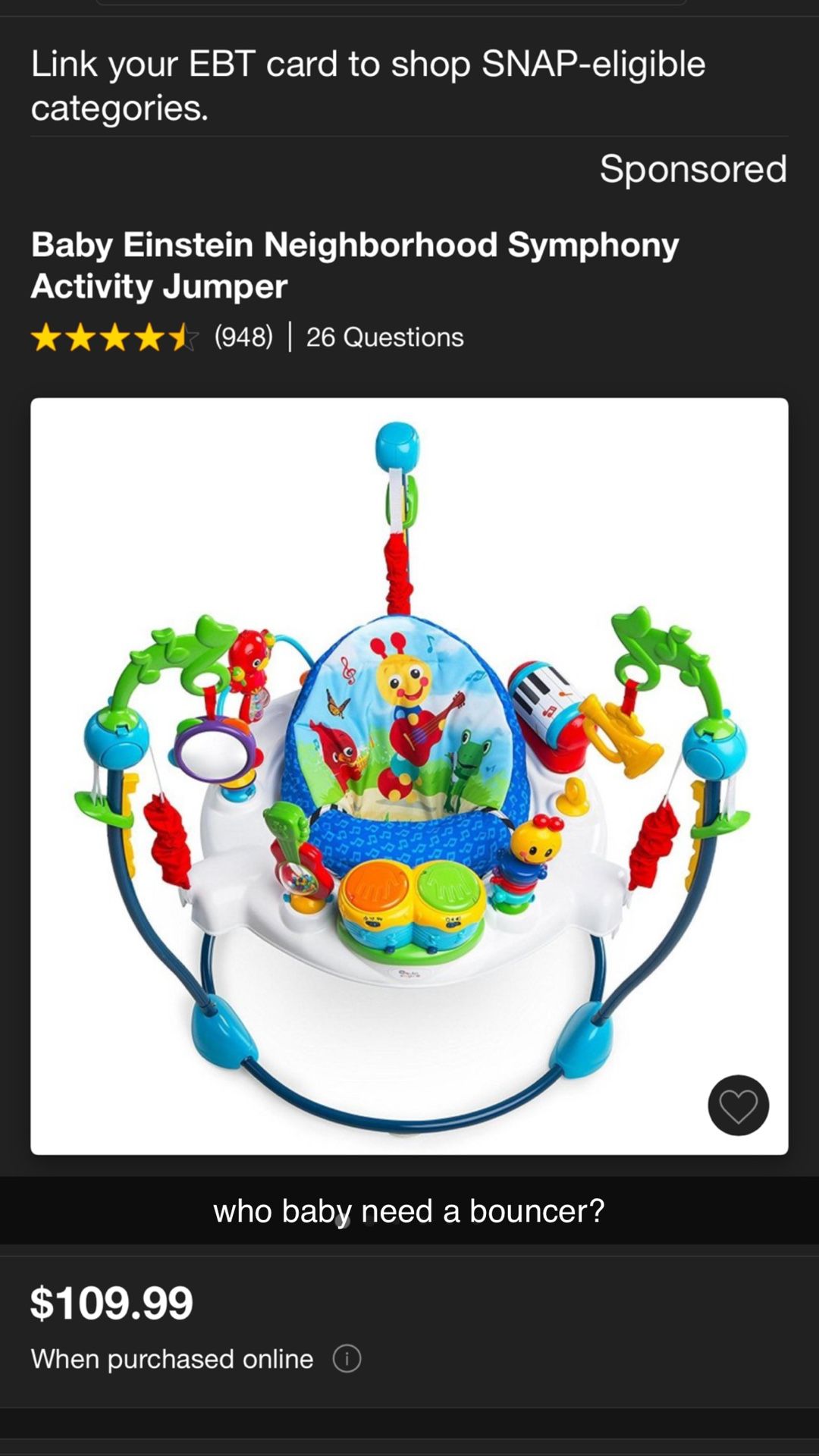 Baby bouncer/jumper