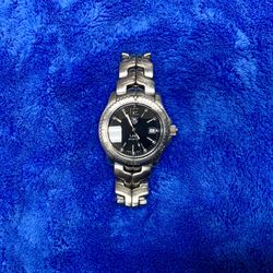 Tag Heuer Link 200 Meters WT1110-0 Mens Driver Wristwatch Timepiece 200m Black Dial Stainless Steel Date Sapphire Crystal Swiss Made Luxury Brand