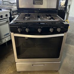 WHIRLPOOL GAS STOVE 30”WIDE STAINLESS STEEL 