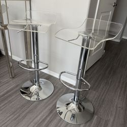 Clear bar stools