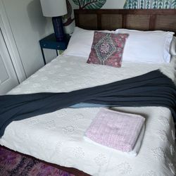 Queen Bed And Frame- Blankets Pillows Sheets Not Included 