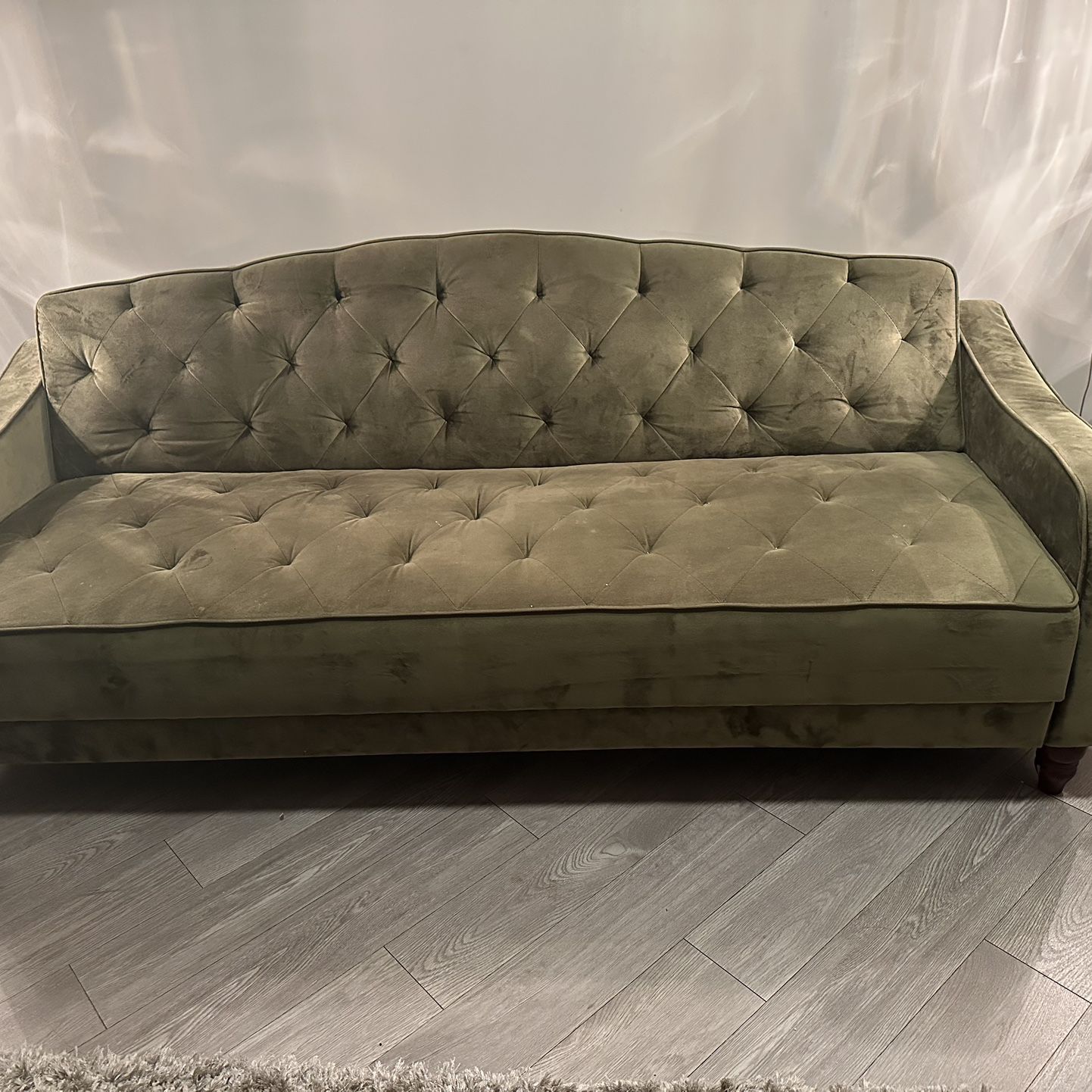 Green Velvet Couch