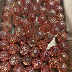 60 Princess Marbles Pinkish Orange