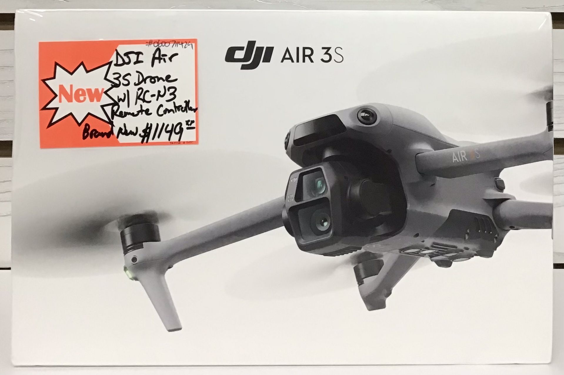 DJI Air 3S Drone W/ RC-N3 Remote Controller Brand New
