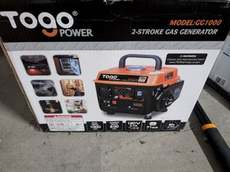 TogoPower GG1000 Gasoline Powered Portable Generator