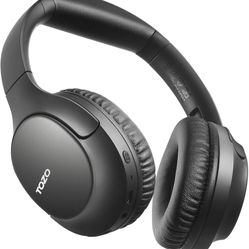 TOZO Bluetooth 5.4 Over Ear Headphones, ENC Call Noise Cancelling Mic, Foldable Wireless Headset, 70H Playback, Deep Bass Stereo Sound, Customizable E
