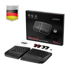 Perixx PERIBOARD-624B US, Wireless Ergonomic Split Keyboard Up 30 Ft Separation 
