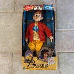 1996 Vintage Talking Pinocchio Doll