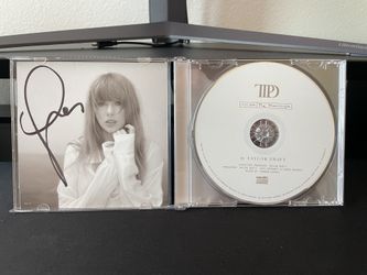 Taylor Swift Tortured Poets CD + Autographed Photo (Brand New)